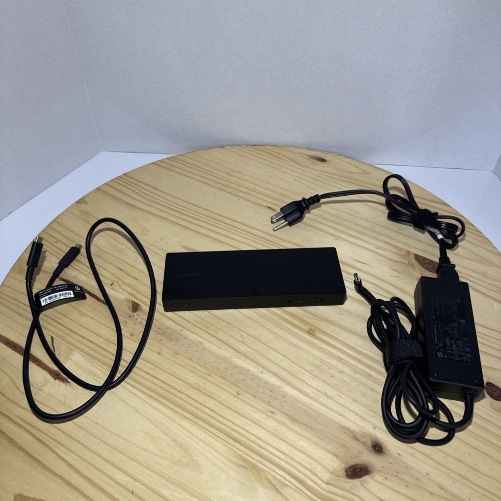 HP USB-C Dock G4 HSTNN-U601 Docking‎ Station w/ Power Adapter Tested Working